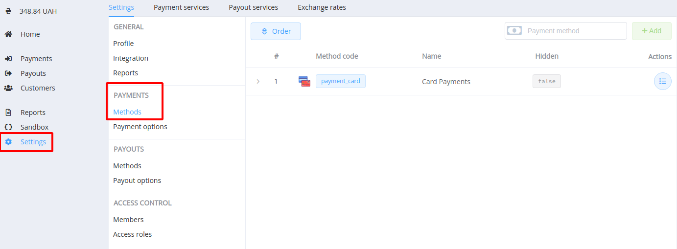 Платіжні методи