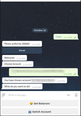 Спілкування з ботом