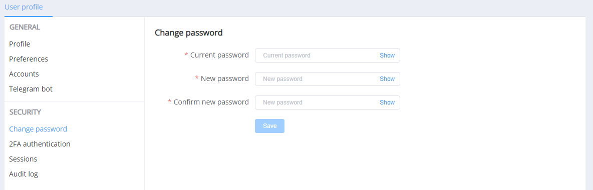 How to Change Password