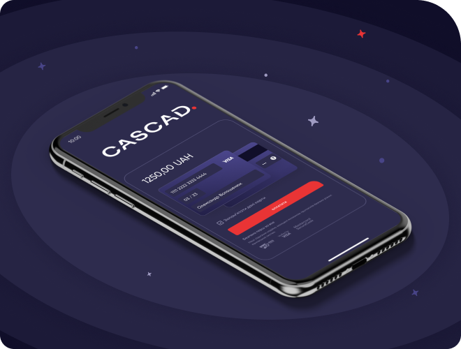 Оплата на сайті - Cascad.com