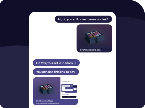 Fast Purchases with a Payment Link - Solution - Food Delivery Services and Restaurants - Cascad.com